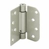 Prime-Line Door Hinge Commercial UL Adjust Self-Close, 4 in. w/ Square & 5/8 in. Corners, Satin Nickel 3PK U 1159353